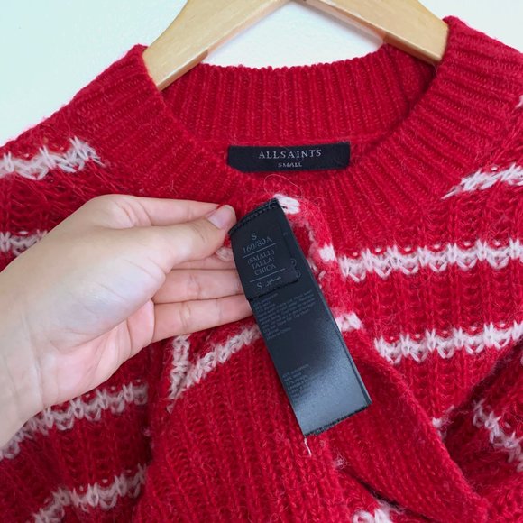 Allsaints oversized striped mohair sweater, size S - Picture 4 of 4